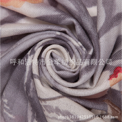 2013韓版正品加厚100%羊毛印花女士圍巾披肩 四季百搭時尚之選